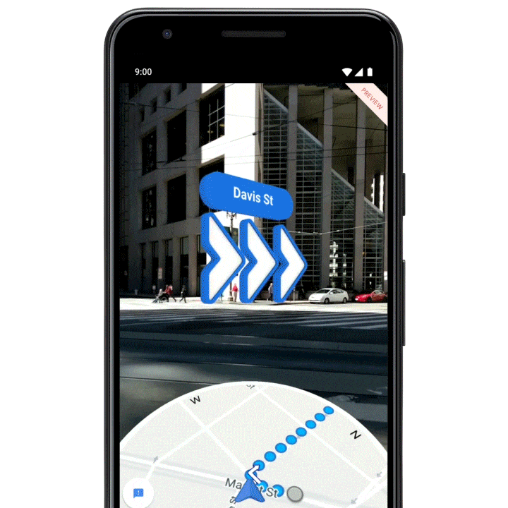 【Google I/O 2019】Google Maps AR 导航功能率先于 Pixels 手机推出 　路痴有救