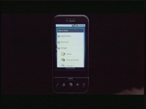 HTC Dream 操控二：主介面加入功能