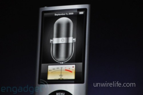新 Nano 也加入了錄音功能，介面與 iPhone 內建的錄音程式一模一樣。