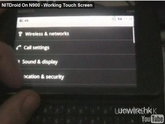Nokia N900 運行 Android 2.1 成功