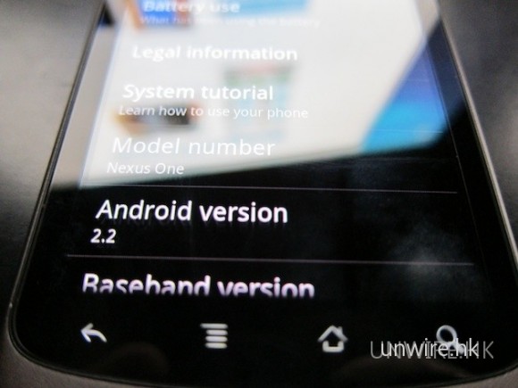 Google 已開始發放 Android 2.2 Froyo 給美國 Nexus One 用戶升級?