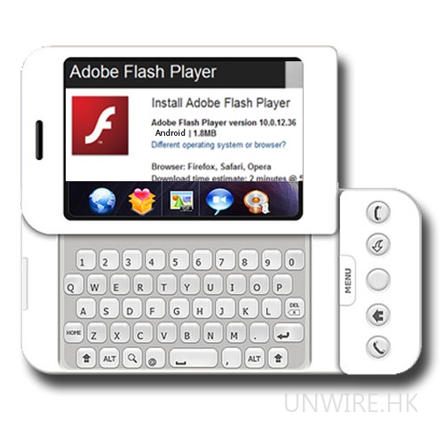 Adobe Flash 10 播放器 Beta 2 流出 (Android)