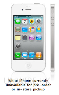 Apple 官方 : 白色 iPhone4 不會在 7 月中前出現