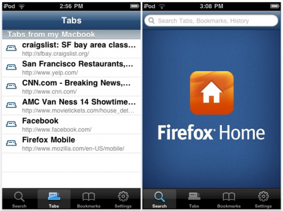 Firefox Home iPhone App 正式推出 (US Store)