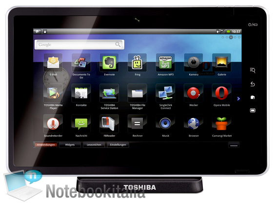 Android 2.2上身! Toshiba Folio 100