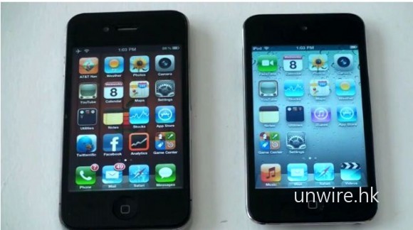 最新 iPod touch 4 VS iPhone 4 效能比試
