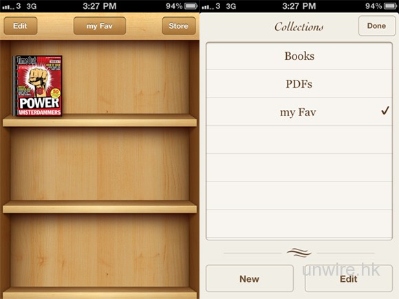 iBooks終於有Collections分類功能了