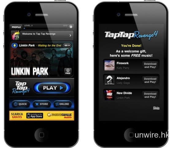 Tap Tap Revenge第四集推出：100首免費歌曲和iPhone 4高清圖像