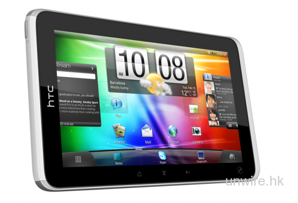 HTC也有Android Tablet了：Flyer正式發佈