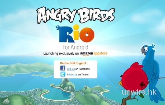Angry Birds Rio Android 版本將於 Amazon Appstore 獨家發售