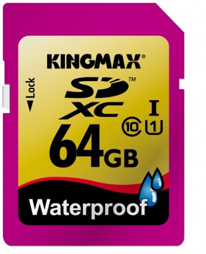 全球第一張防水 SDXC 卡 – Kingmax 64GB