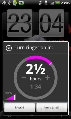 [Android] 靜音模式定時還原 – 《Shush! Ringer Restorer》