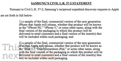 Samsung要求Apple提供未推出產品之設計