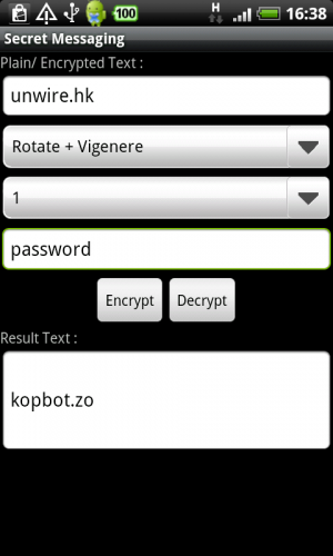 [Android] 文字加密變暗號 -《Secret Message》