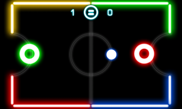 [Android] 桌上曲棍球 -《Glow Hockey 2》