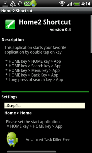 [Android] 實體功能鍵變快速鍵 -《Home2 Shortcut》