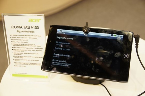 Acer在Computex發表7吋平板 Iconia Tab A100