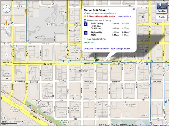 Google Map告訴你巴士還要等多久