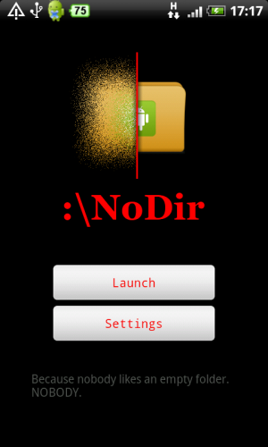 [Android] 清除空殼文件夾 -《NoDir》