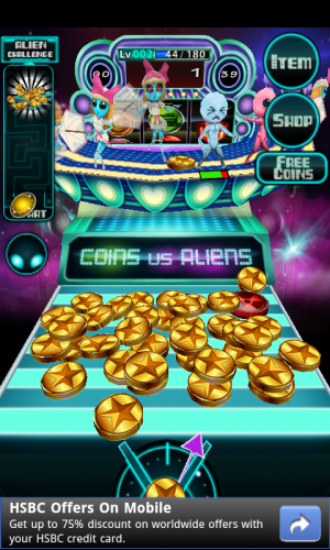 [Android] 金幣勁射外星人 -《Coins Vs Aliens》