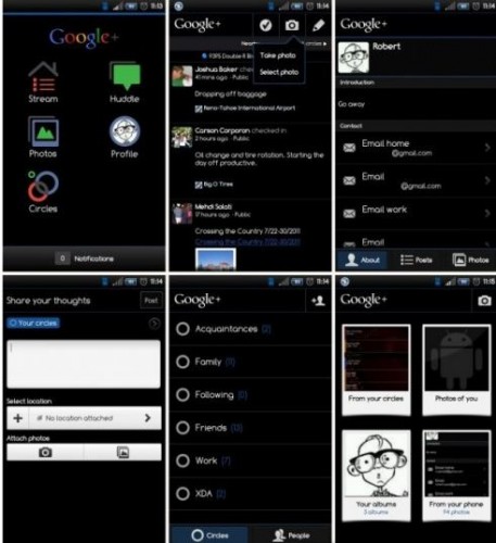 Samsung Galaxy SII 用家推荐! 酷黑 Google+ 界面
