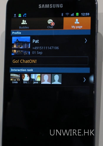 IFA 現場真機速試 : 全新 Samsung 版 Whatsapp – Go!ChatON! 速試