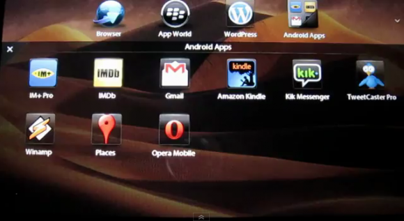 Playbook 用家福音！影片展示 BBX 2.0 可運作 Android 程式