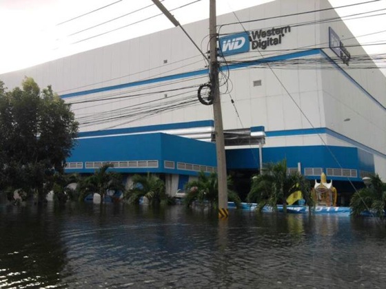 泰國水災破壞WD廠房，將令硬碟短缺