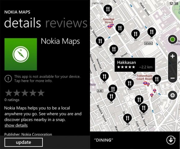 Nokia Map 將開放供 WP7.5 手機用家下載