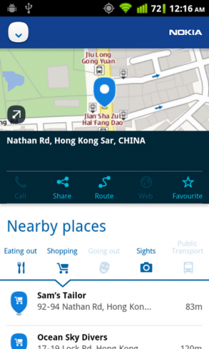 Nokia Maps推出HTML5版本，加入大量新功能