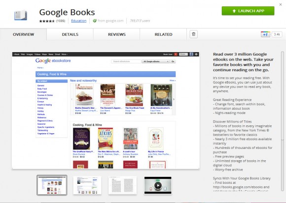 Google Books推出離線版本