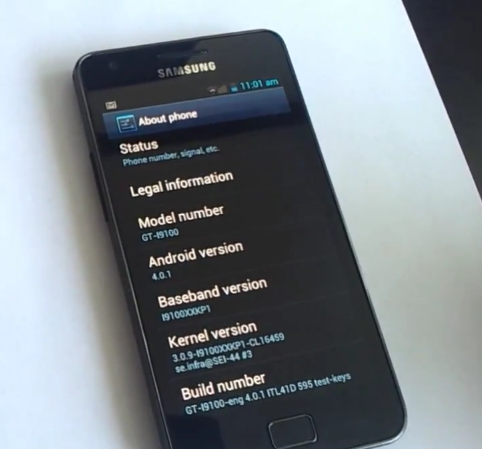 Samsung Galaxy S2 官方 Android 4.0 流出