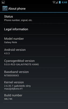萬歲！Galaxy Note 有 CyanogenMod 9 版的 ROM 了（Android 4.0）