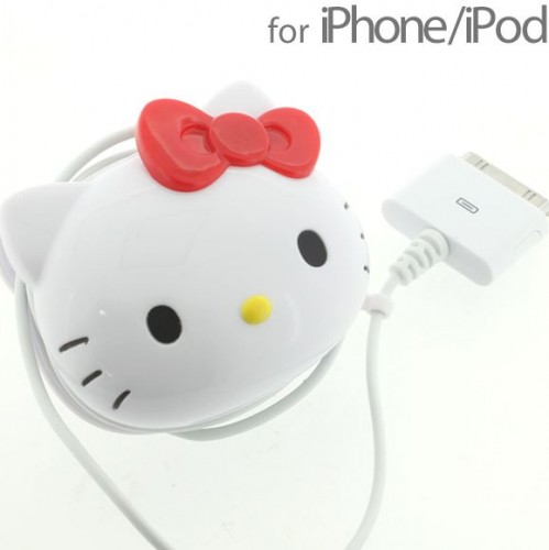 可愛 Hello Kitty iPhone / iPod 充電套件