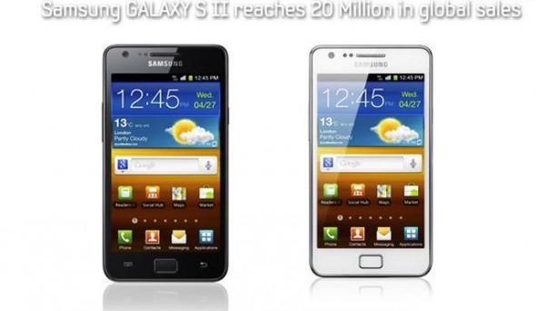 銀河系最強！Galaxy S II 全球售出 2,000 萬部