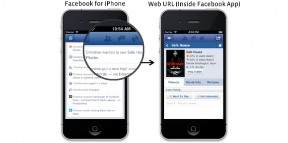 Facebook 讓 iOS 版 App 更方便連結