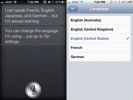 Siri說自己能說日文，其他呢？