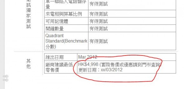 Sony Xperia S : 3 月開售，定價 $4,998 ?