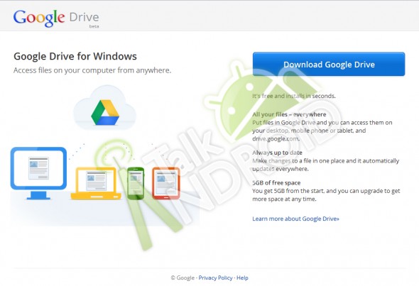 Google 版 「Dropbox」網頁畫面流出！GDrive 容量達 5GB！？