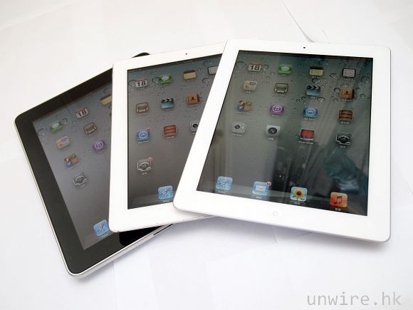 iPad 舊用家升級指引（上）：「三代同堂」大評比 - 外形 + 效能篇 - 香港 unwire.hk