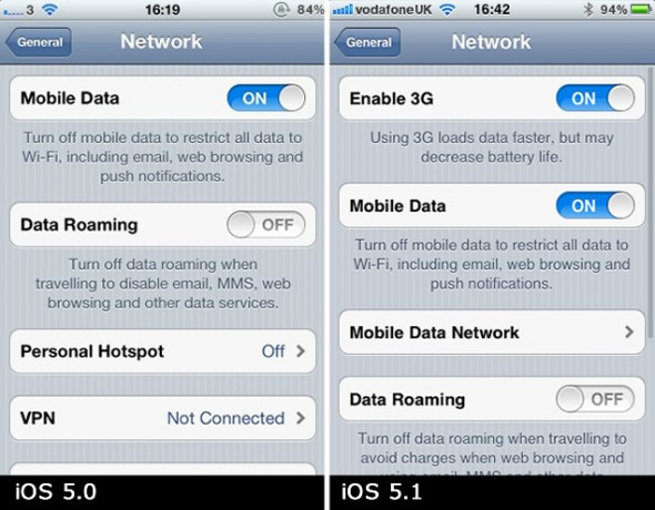 3G 開關功能在 iOS 5.1 回歸！