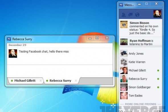 Windows版Facebook Messenger正式推出