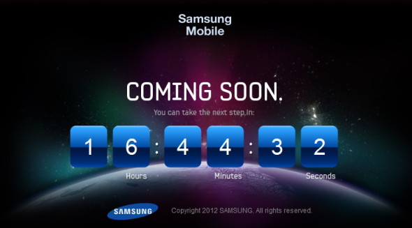 Samsung Galaxy S3 神秘宣傳頁面上線