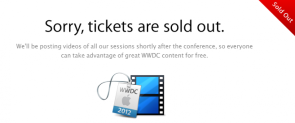 新記錄！WWDC 2012 門票不足兩小時售罄