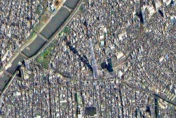 宇宙中看 Tokyo Sky Tree！ 衛星圖片公開