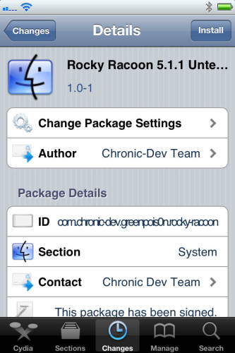 [Jailbreak] Rock Racoon：iOS 5.1.1 非完美版 Jailbreak 即變完美！