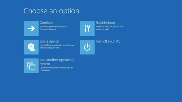 Windows 8開機選項大革新，以後不用按F8