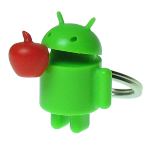 Android 食蘋果鎖匙扣