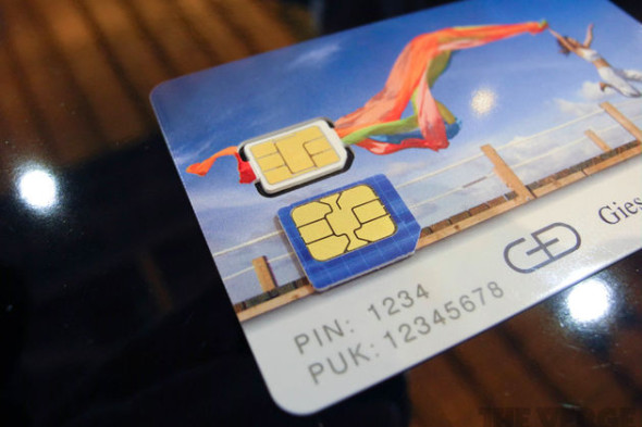 nano-SIM卡標準確認，比micro-SIM細40%