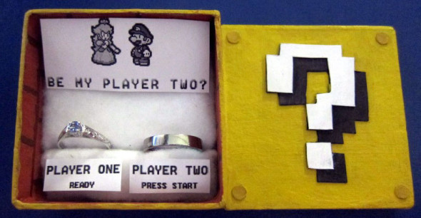 Mario女粉絲的創意求婚記